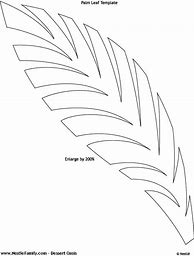 Image result for Simple Palm Tree Leaf Template