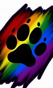 Image result for Rainbow Dog Paw Print