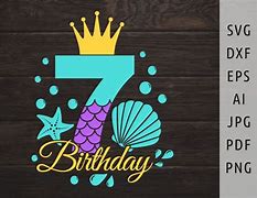 Image result for 7 Birthday Mermaid Theme