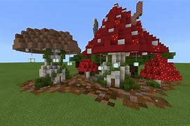 Image result for Minecraft Mushroom House Village