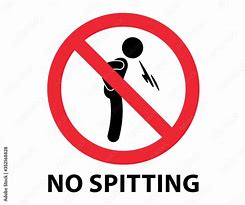 Image result for No Spitting and Brush Teeth Sign