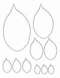 Image result for Rose Leaf Template Printable