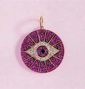 Image result for 14K Gold and Diamond Evil Eye Necklace