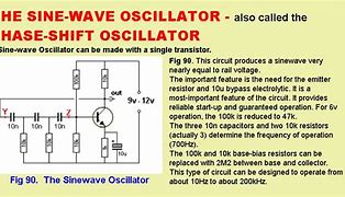 Image result for Sine Wave Oscillator Circuit Diagram