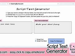 Image result for Script Text Generator