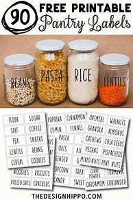 Image result for Free Printable Pantry Labels PDF