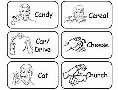 Image result for American Sign Language Cards