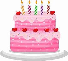 Image result for Pink Birthday Cake Clip Art