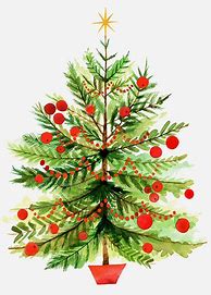 Image result for Vintage Christmas Tree Art