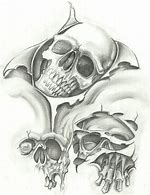 Image result for Skull Tattoo Flash Art