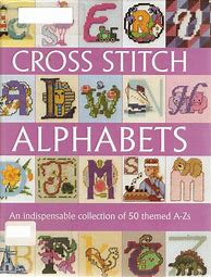 Image result for Cross Stitch Alphabet Pattern Books