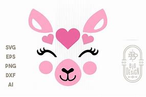 Image result for Cute Llama Face SVG