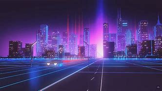 Image result for Neon Night City Background