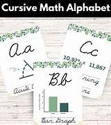 Image result for Math Cursive