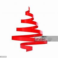 Image result for Christmas Tree with Red Ribbon