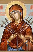 Image result for Saint Holding Orb and Arrows