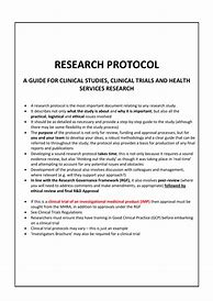 Image result for Clinical Trial Protocol Template