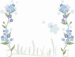 Image result for Light Blue Flower Border Clip Art