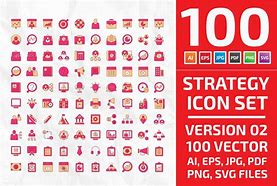 Image result for Strategy Icon Red