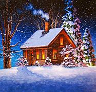 Image result for Log Cabin Christmas Computer Wallpaper