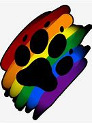 Image result for Rainbow Dog Paw Print