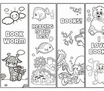 Image result for Free Printable Coloring Bookmark Templates