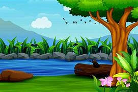 Image result for Nature Black and White Cartoon