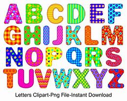 Image result for Colorful Letters Clip Art