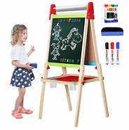 Image result for Kids Chalkboard Easel Double Sided