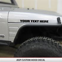 Image result for Custom Jeep Wrangler Hood Decals