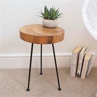 Image result for Tree Trunk Side Table