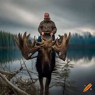 Image result for Moose Riding Winter