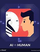 Image result for AI vs Human Vector Image