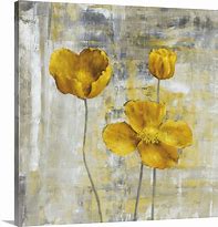 Image result for Yellow Canvas Wall Art