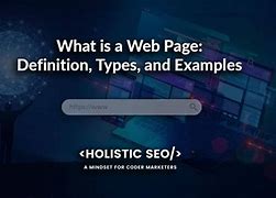 Image result for Web Page Definition