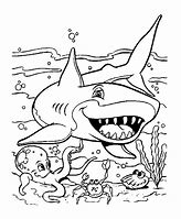 Image result for Cute Coloring Pages of Sharks