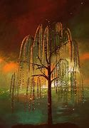 Image result for Acrylic Painting Weeping Willow Tree