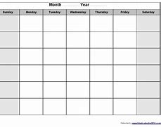 Image result for Free Editable Blank Calendar