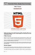 Image result for HTML5 Tutorial