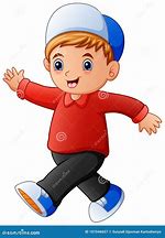 Image result for Cartoon Boy Walking