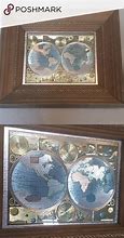 Image result for Gold Foil World Map Framed