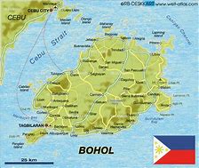 Image result for Bohol Philippines Map