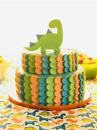 Image result for Dinosaur First Birthday Cake