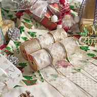 Image result for Christmas Ribbon Hanging Decorations