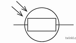 Image result for Light-Dependent Resistor LDR Symbol