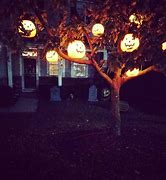 Image result for Decorated Halloween Trees