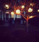 Image result for Decorated Halloween Trees