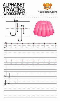 Image result for Alphabet Tracing Worksheets Letter J