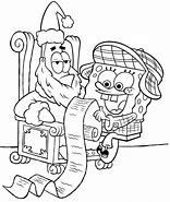 Image result for Spongebob Santa Coloring Page