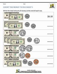 Image result for Free Printable Money Math Worksheets 5th Grade